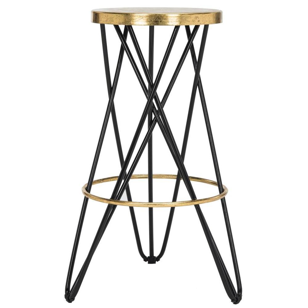 LORNA GOLD LEAF BAR STOOL, FOX3254D. Picture 1