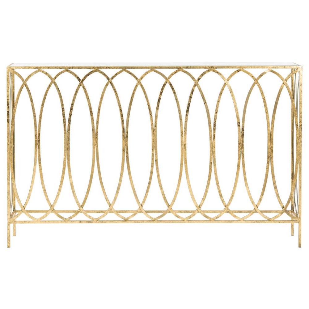 CARINA OVAL RINGED CONSOLE TABLE. Picture 1