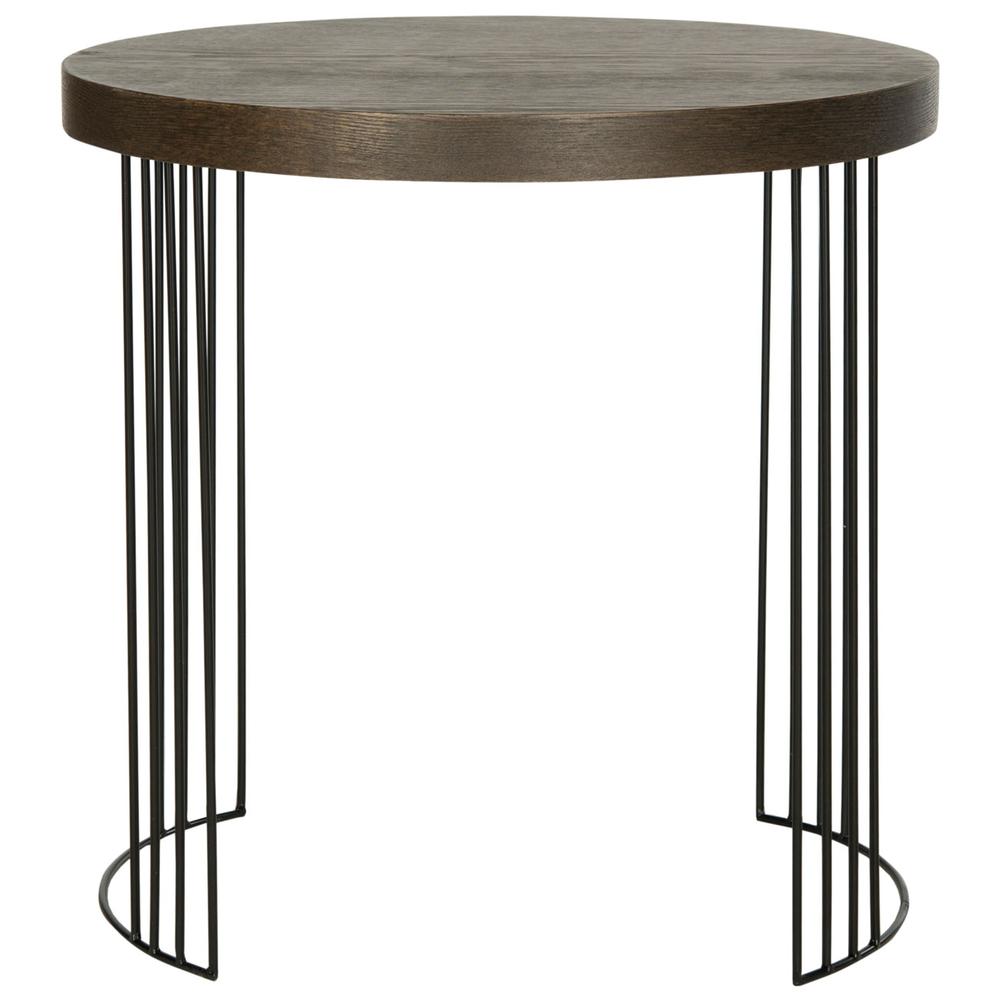 KELLY MID CENTURY SCANDINAVIAN WOOD SIDE TABLE. Picture 1