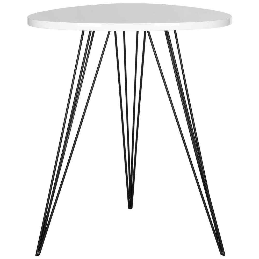 WOLCOTT RETRO MID CENTURY LACQUER SIDE TABLE, FOX4207A. Picture 4