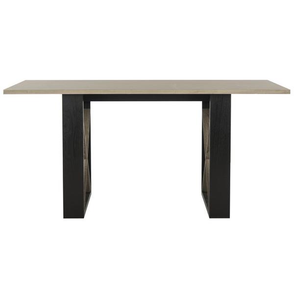 MONTY RETRO MID CENTURY WOOD DINING TABLE. Picture 1