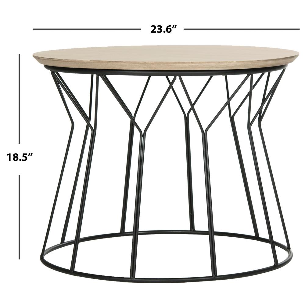ALCOTT RETRO MID CENTURY WOOD END TABLE. Picture 3