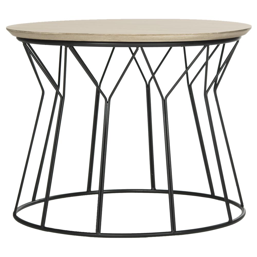 ALCOTT RETRO MID CENTURY WOOD END TABLE. Picture 2