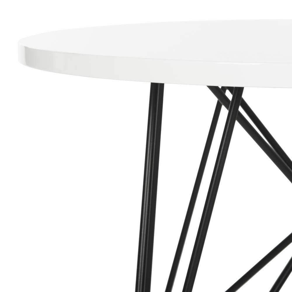 VIDA RETRO MID CENTURY LACQUER END TABLE. Picture 2