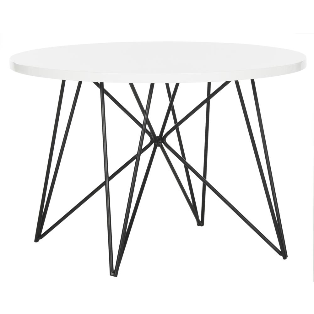 VIDA RETRO MID CENTURY LACQUER END TABLE. Picture 6