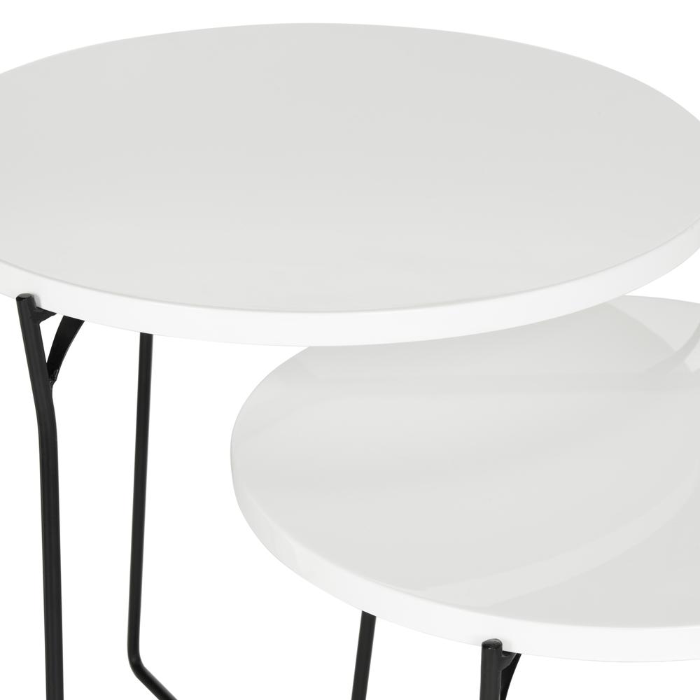 RYNE RETRO MID CENTURY LACQUER STACKING END TABLE. Picture 4