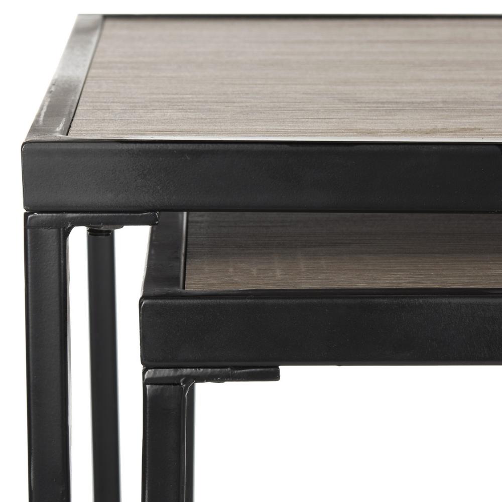 GARIN RETRO MID CENTURY WOOD STACKING CONSOLE. Picture 1