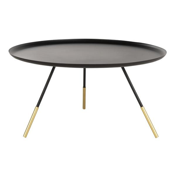 ORSON COFFEE TABLE W/ METAL GOLD CAP, FOX4525A. Picture 1
