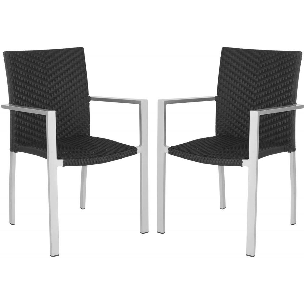 Cordova Indoor-Outdoor Stacking Arm Chair. Picture 1