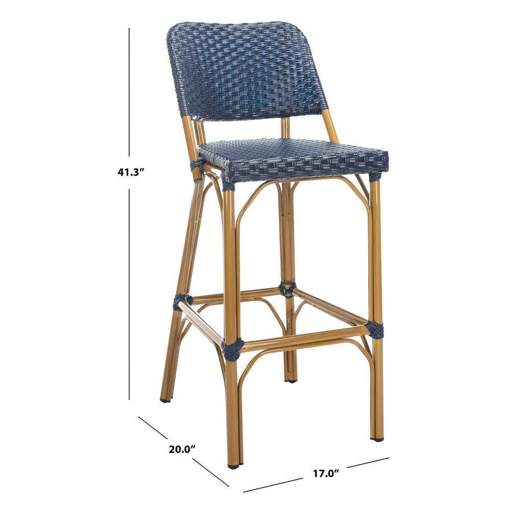 Deltana Bar Stool Navy (Indoor/Outdoor), Navy. Picture 6