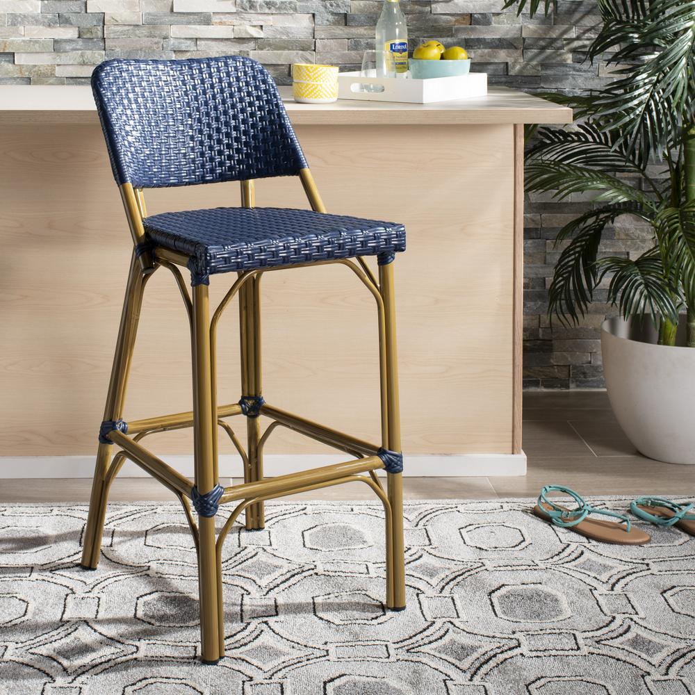 Deltana Bar Stool Navy (Indoor/Outdoor), Navy. Picture 8