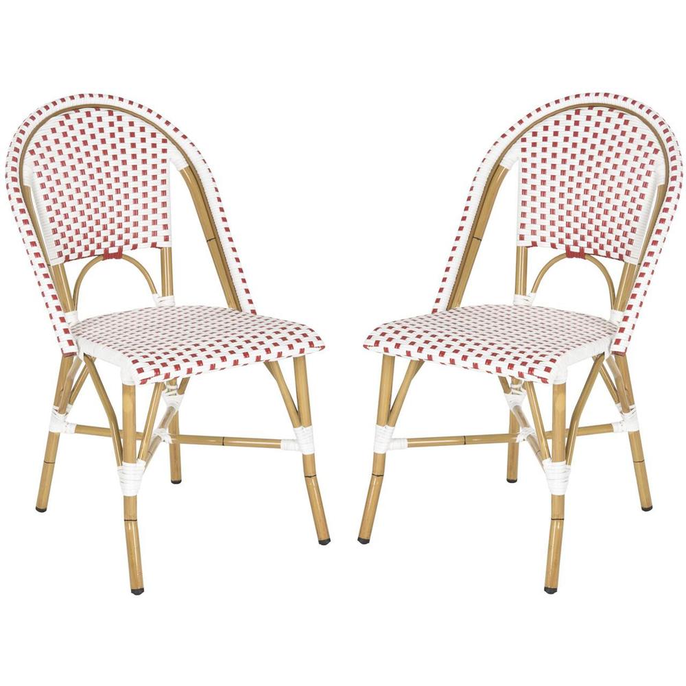 Salcha Indoor-Outdoor French Bistro Stacking Side Chair. Picture 1