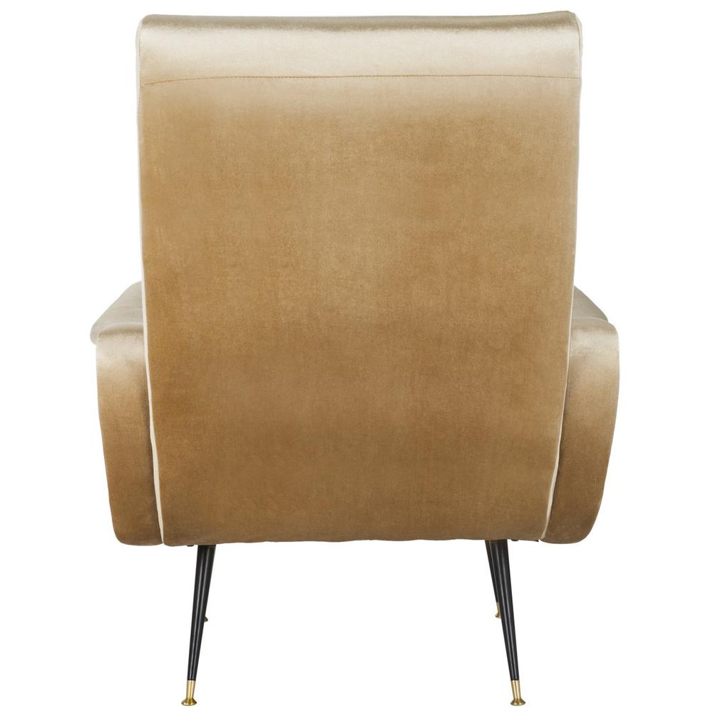 ELICIA VELVET RETRO MID CENTURY ACCENT CHAIR, FOX6260B. Picture 1