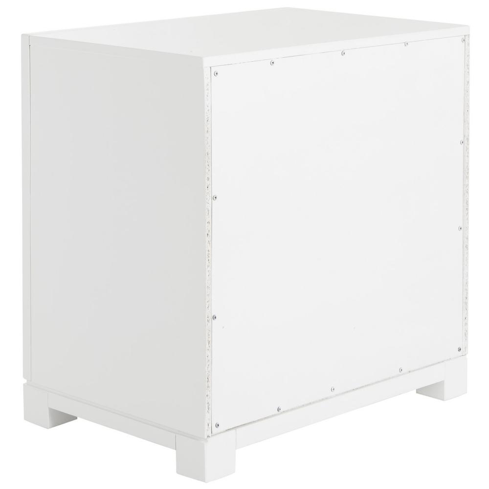 RAINA THREE DRAWER GREEK KEY NIGHT STAND, FOX6278A. Picture 3