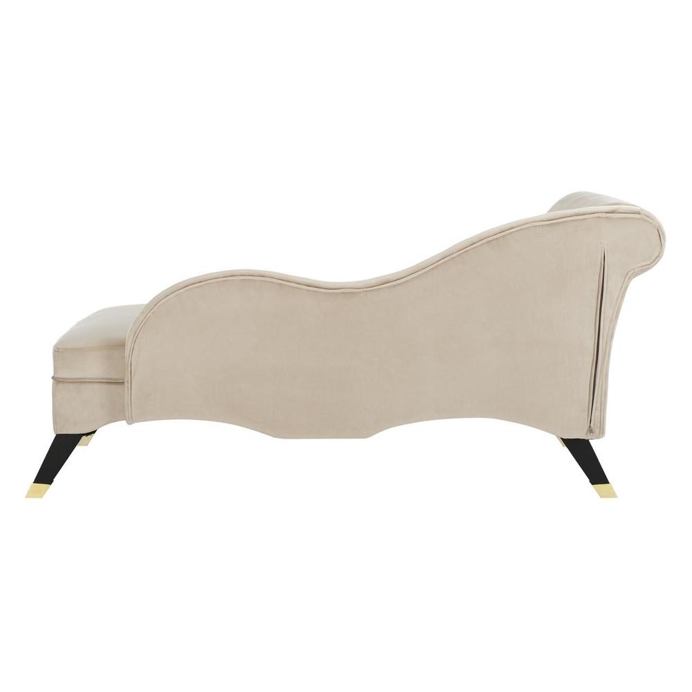 CAIDEN VELVET CHAISE W/ PILLOW, FOX6284C. Picture 1