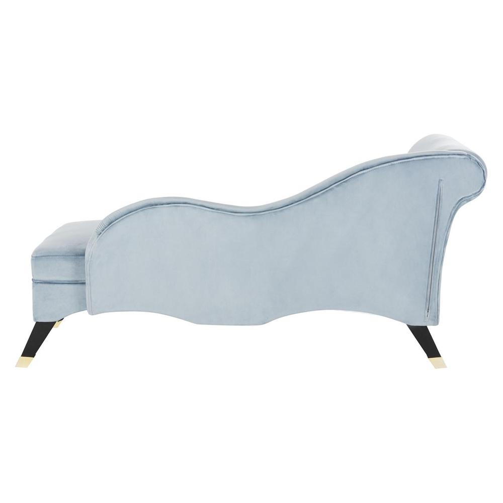 CAIDEN VELVET CHAISE W/ PILLOW, FOX6284D. Picture 1