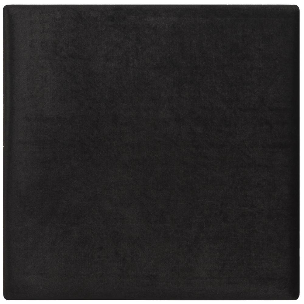 ROWAN CONTEMPORARY GLAM VELVET SQUARE OTTOMAN, FOX6288A. Picture 7