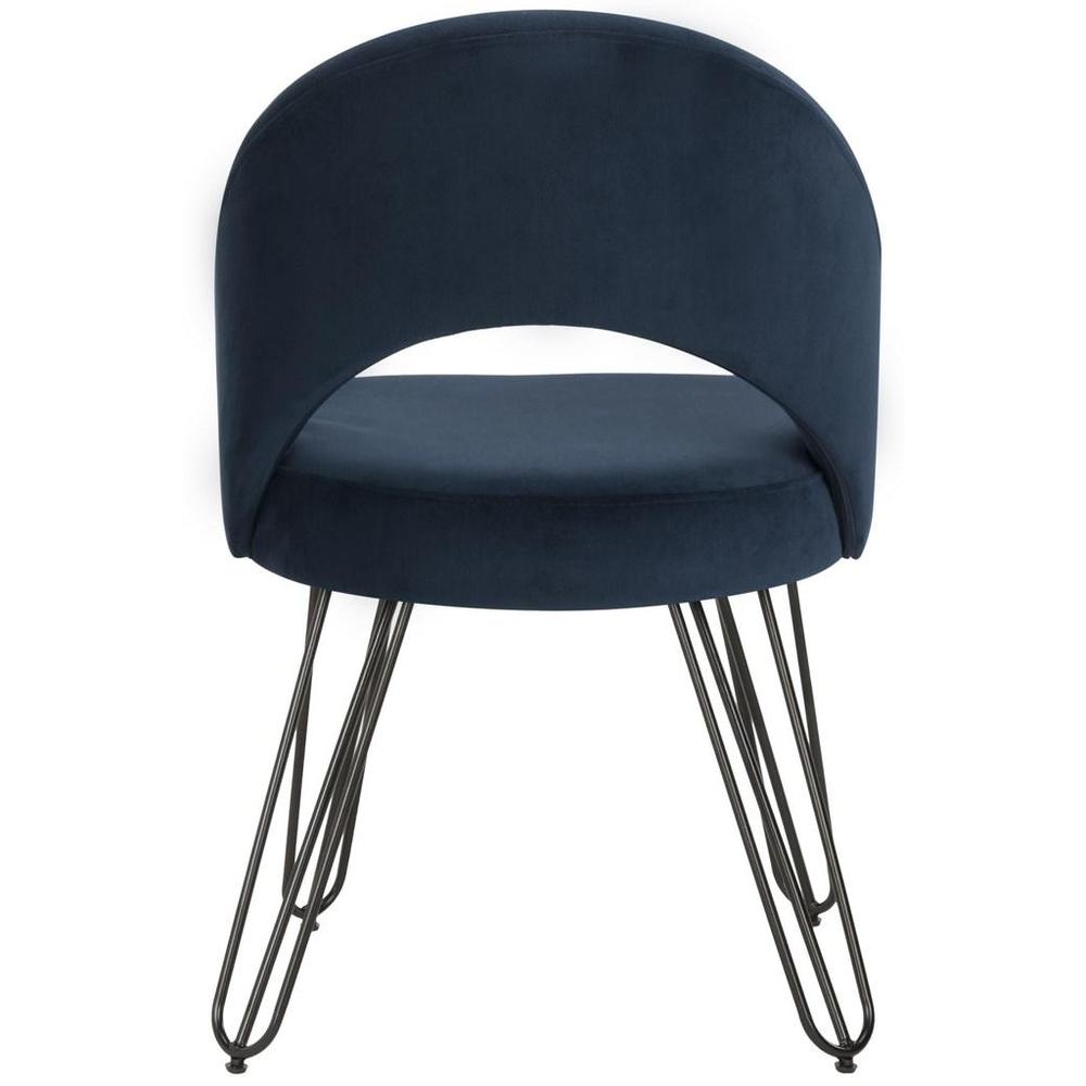 JORA VELVET RETRO DINING CHAIR. Picture 1