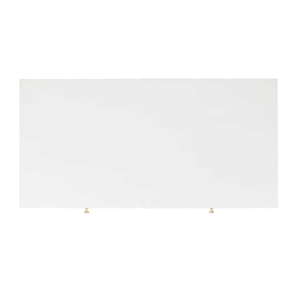 Levinson Gold Cap Coffee Table, White. Picture 12