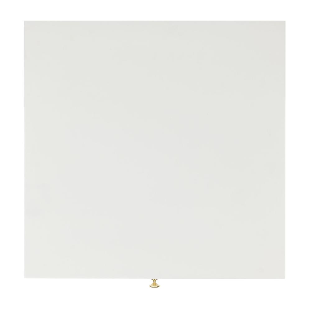 Levinson Gold Cap End Table, White. Picture 13