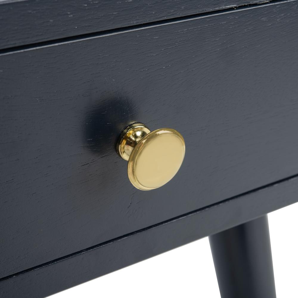 Levinson Gold Cap End Table, Navy. Picture 6