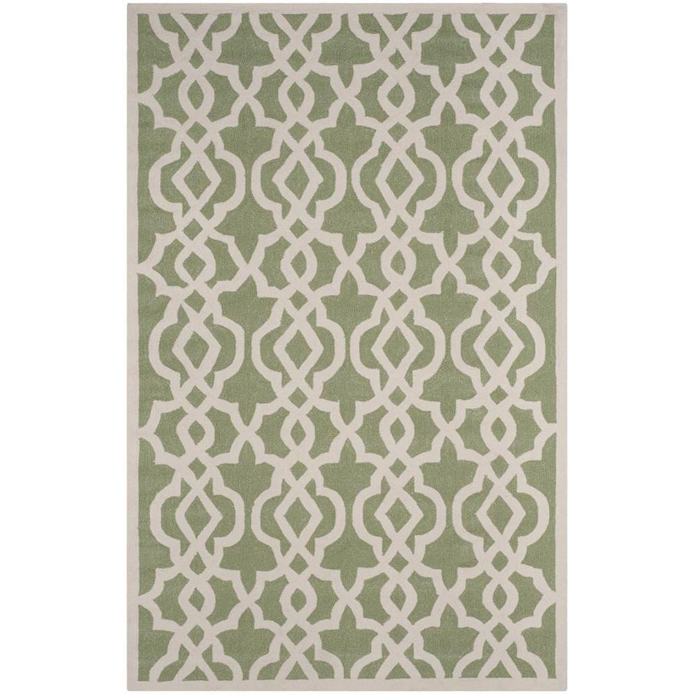 FOUR SEASONS, SEAFOAM / IVORY, 5' X 8', Area Rug. Picture 1