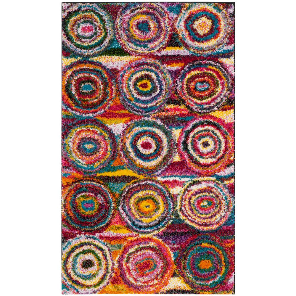 FIESTA SHAG, MULTI, 3' X 5', Area Rug, FSG359M-3. Picture 1