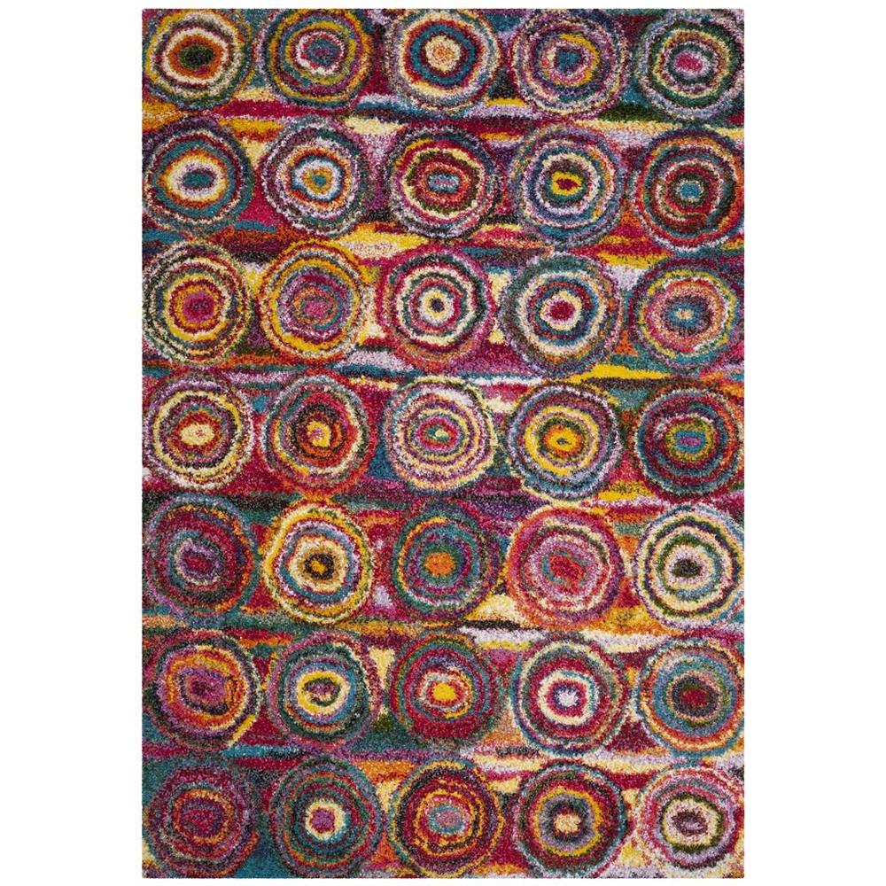 FIESTA SHAG, MULTI, 5'-1" X 7'-6", Area Rug, FSG359M-5. Picture 1