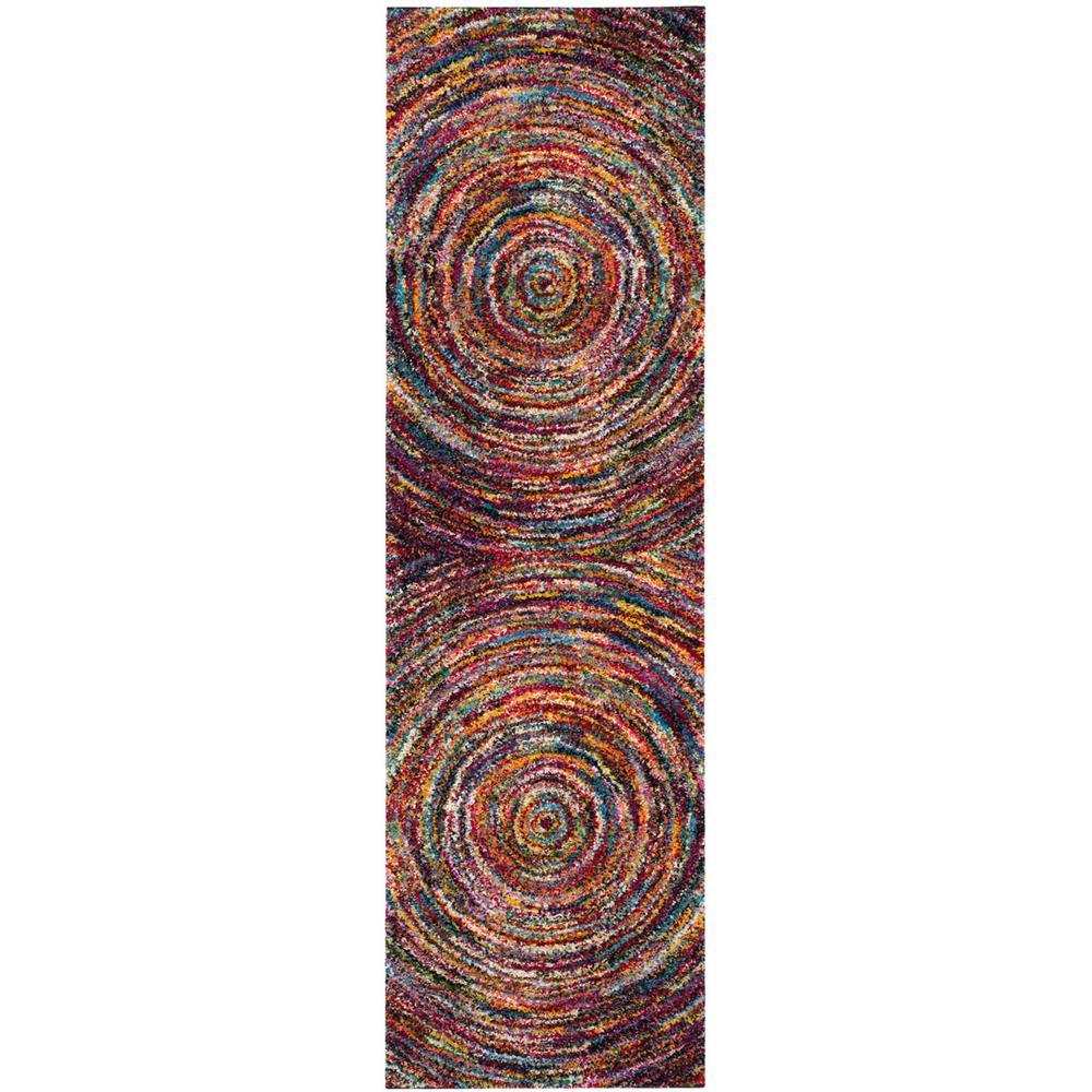 FIESTA SHAG, MULTI, 2'-3" X 6', Area Rug, FSG360M-26. Picture 1