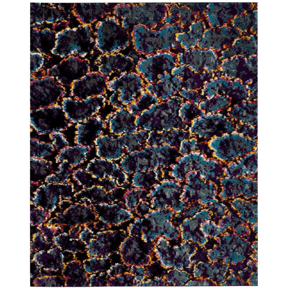 FIESTA SHAG, TURQUOISE / MULTI, 8' X 10', Area Rug, FSG371K-8. Picture 1