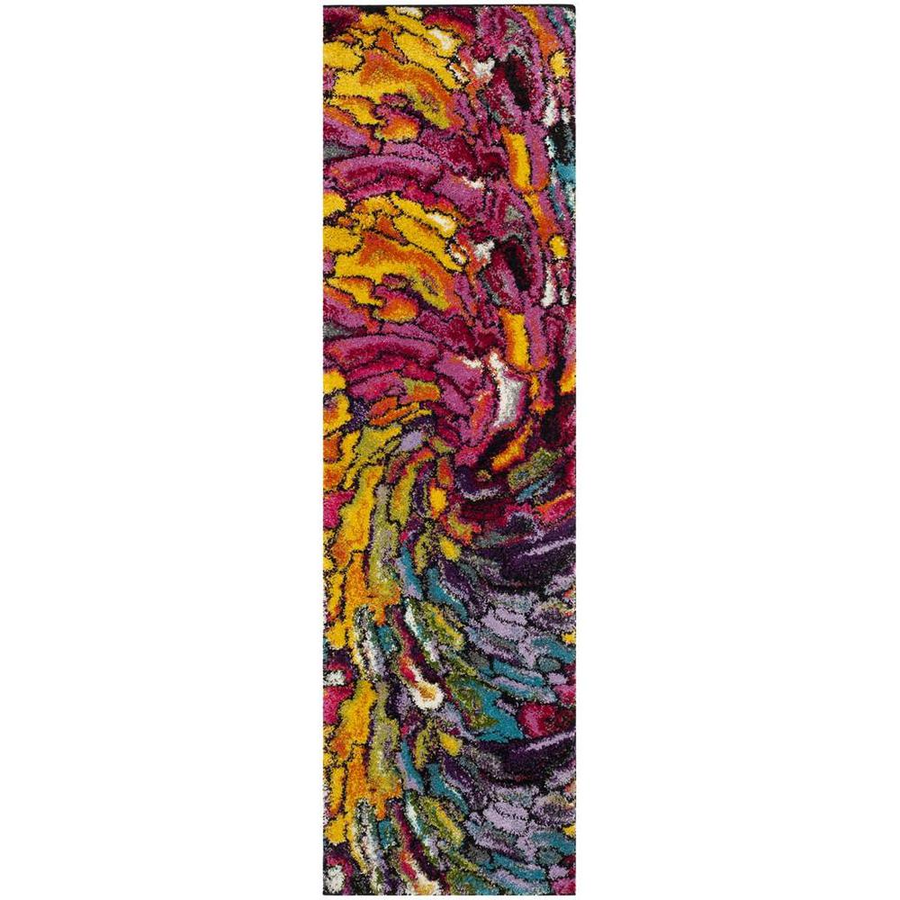 FIESTA SHAG, MULTI, 2'-3" X 8', Area Rug, FSG373M-28. Picture 1