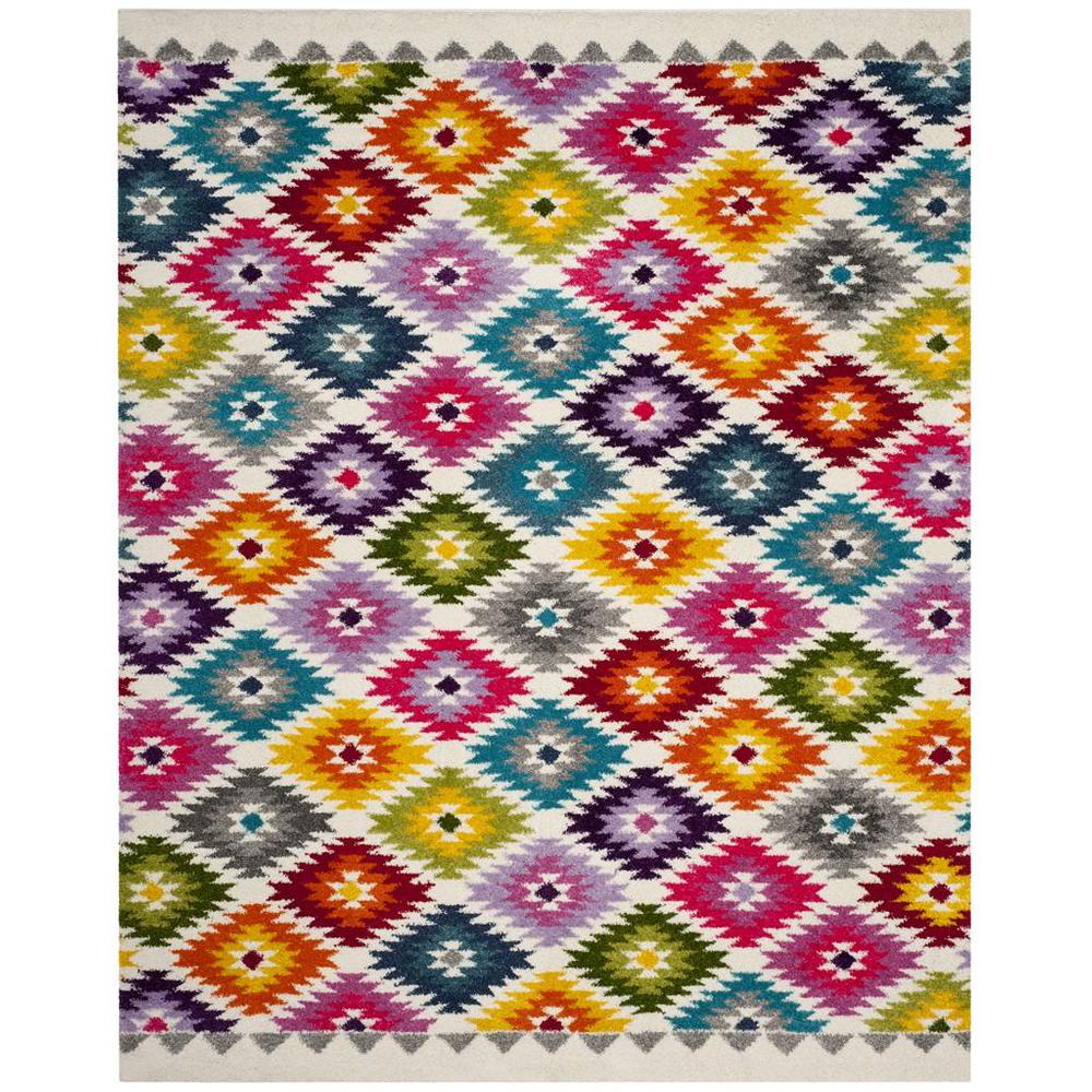 FIESTA SHAG, CREAM / MULTI, 8' X 10', Area Rug, FSG374A-8. Picture 1