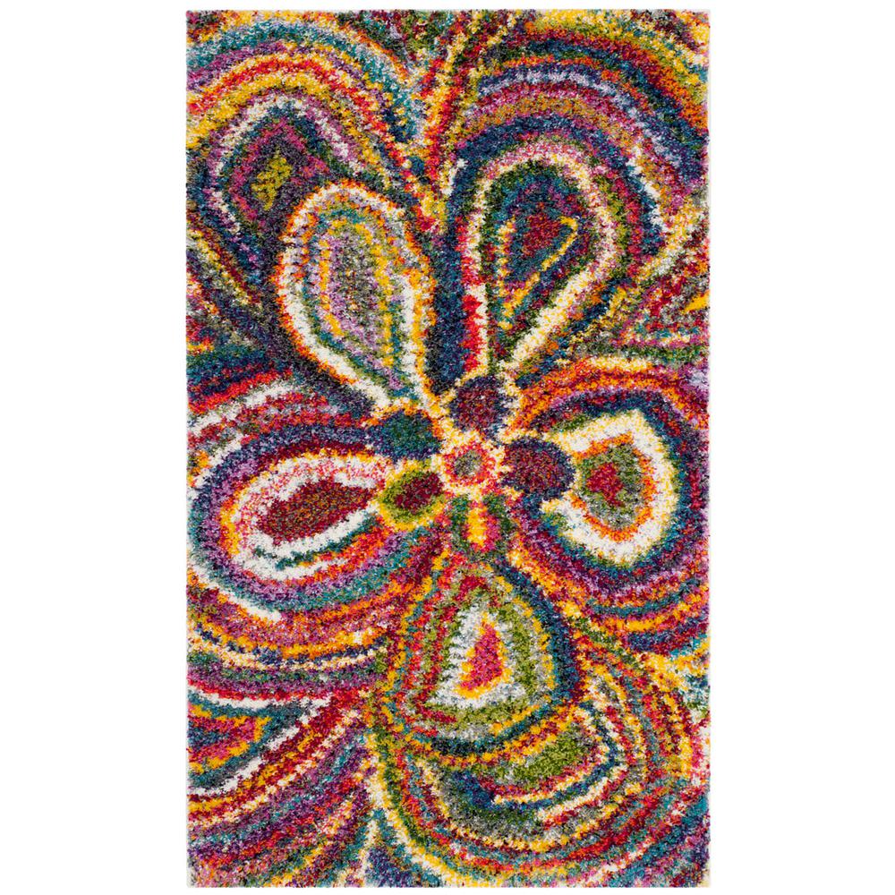 FIESTA SHAG, MULTI, 3' X 5', Area Rug, FSG383M-3. Picture 1
