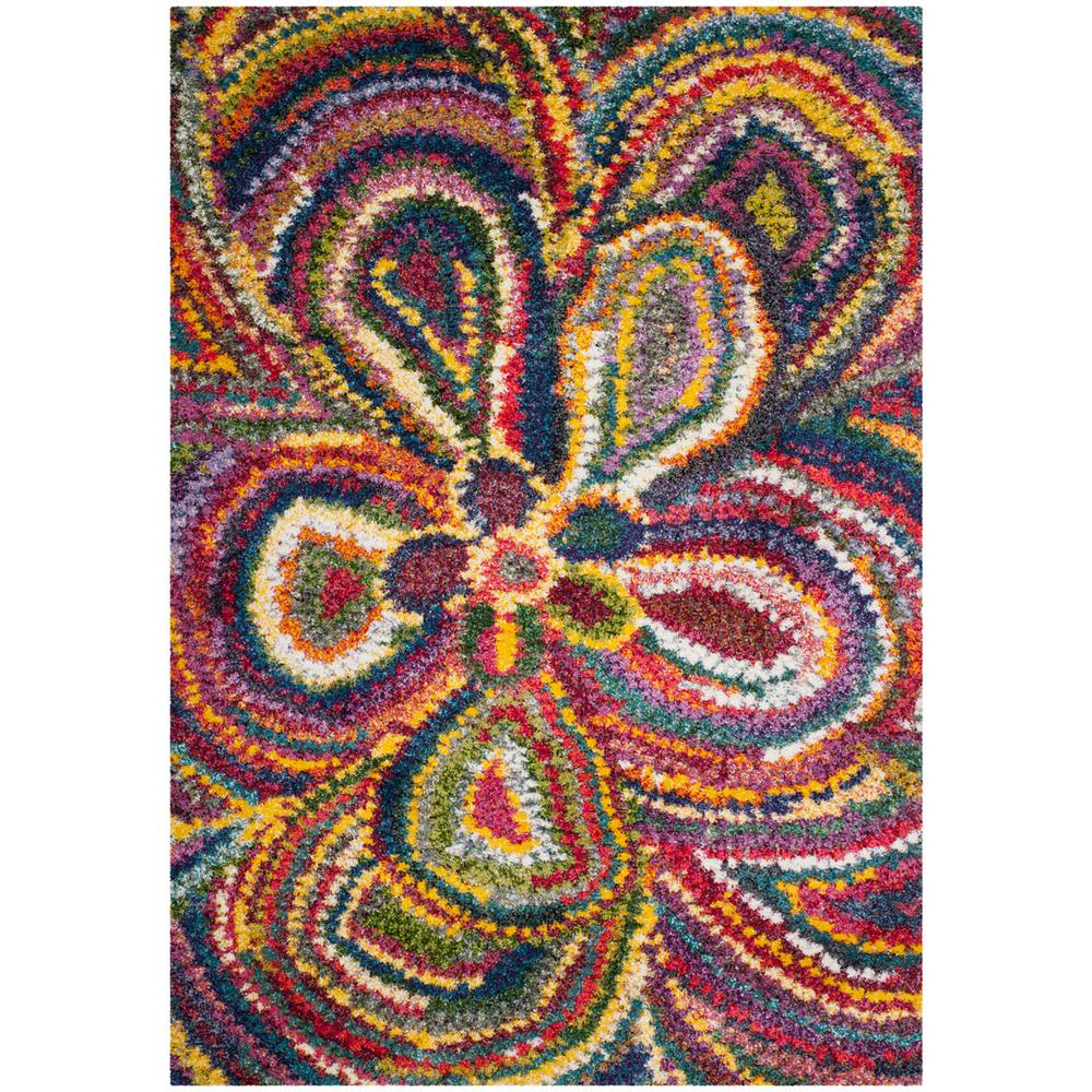 FIESTA SHAG, MULTI, 5'-1" X 7'-6", Area Rug, FSG383M-5. Picture 1