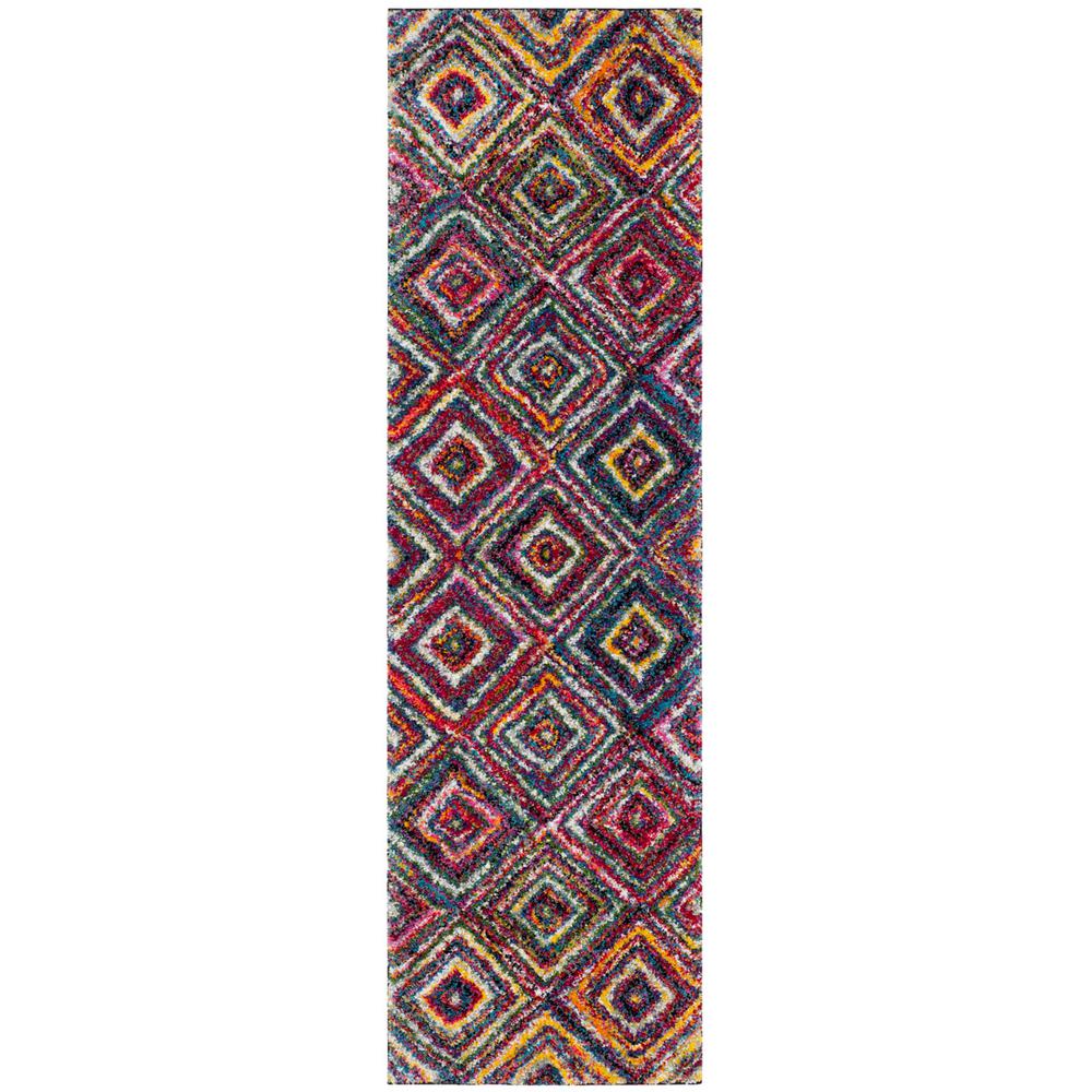 FIESTA SHAG, MULTI, 2'-3" X 8', Area Rug, FSG384M-28. Picture 1