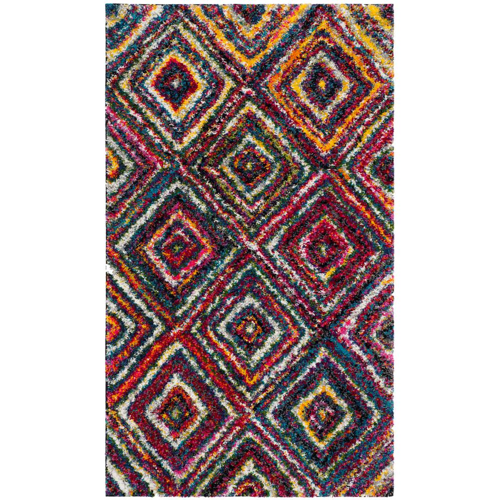 FIESTA SHAG, MULTI, 3' X 5', Area Rug, FSG384M-3. Picture 1