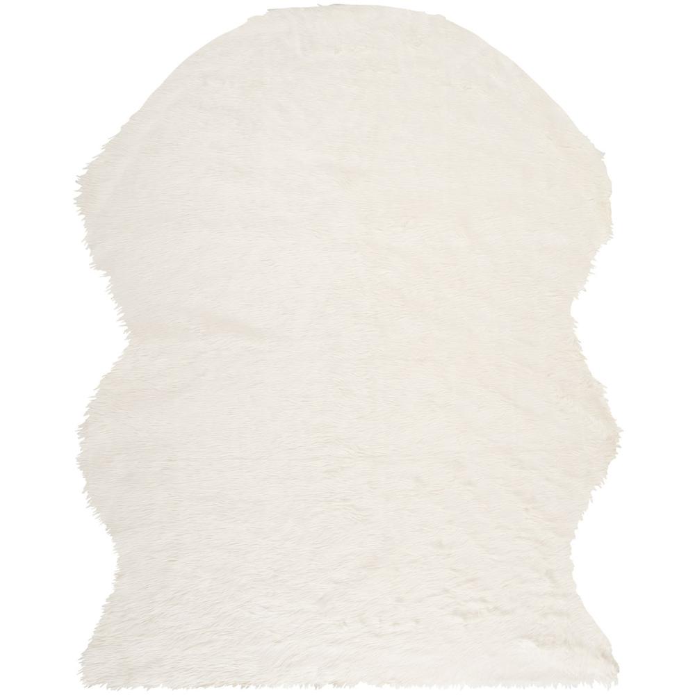 FAUX SHEEP SKIN, IVORY, 8' X 10', Area Rug, FSS115A-8. Picture 1