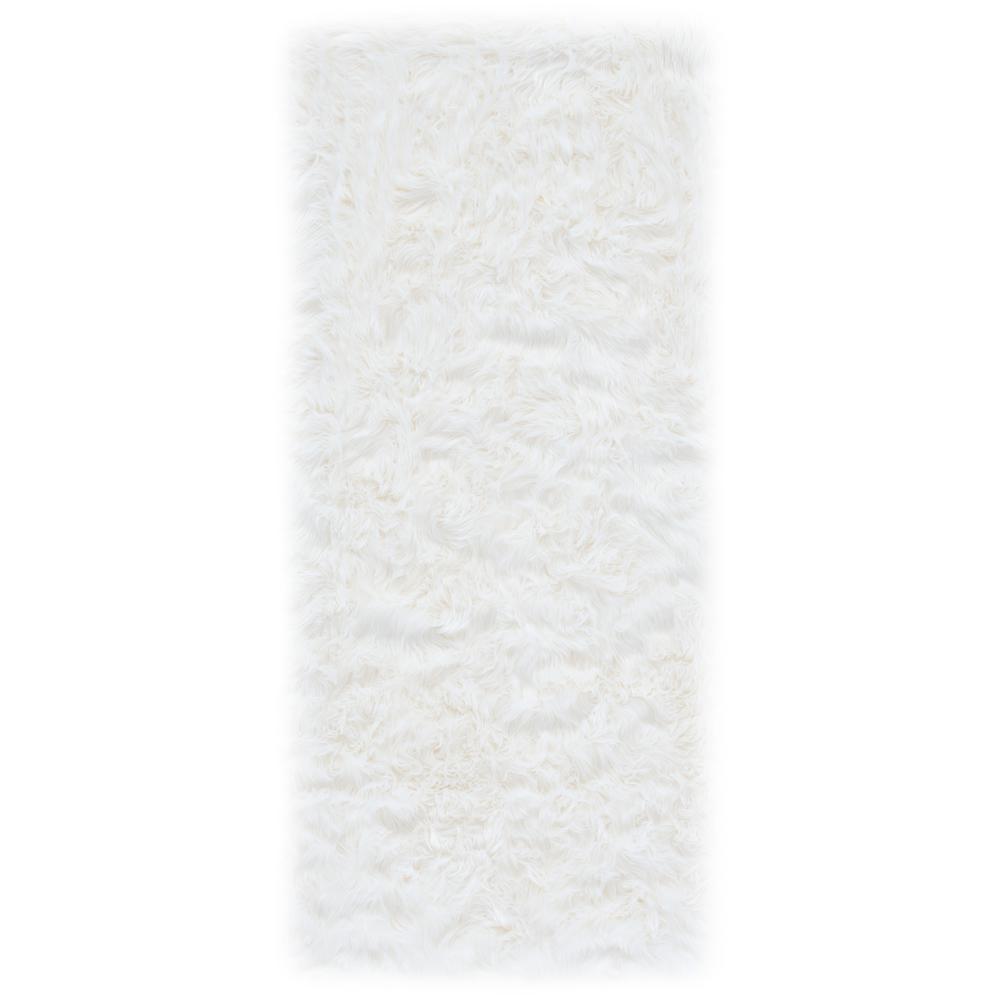 FAUX SHEEP SKIN, IVORY, 2'-6" X 8', Area Rug, FSS235A-28. Picture 1