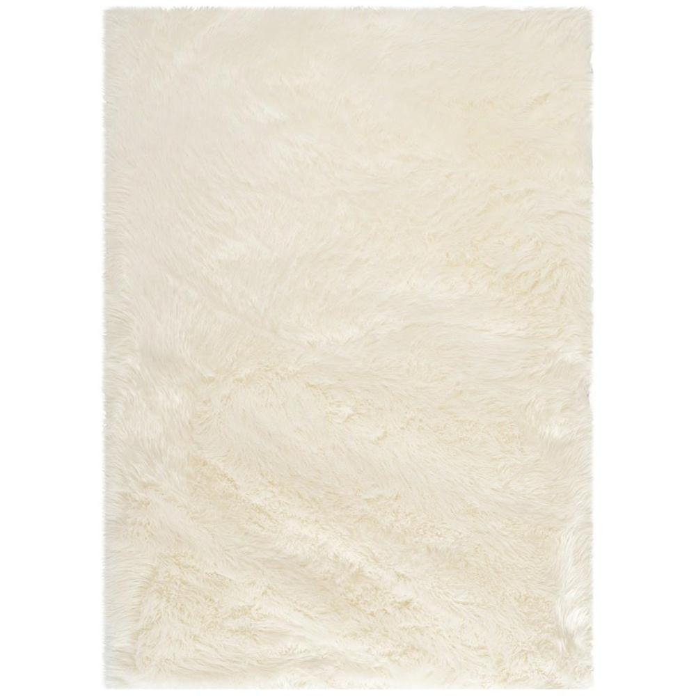 FAUX SHEEP SKIN, IVORY, 4' X 6', Area Rug, FSS235A-4. Picture 1
