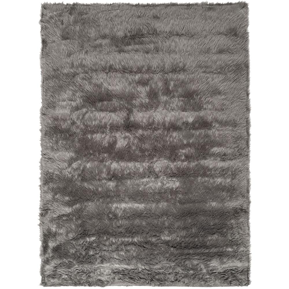 FAUX SHEEP SKIN, GREY, 5' X 8', Area Rug, FSS235D-5. Picture 1