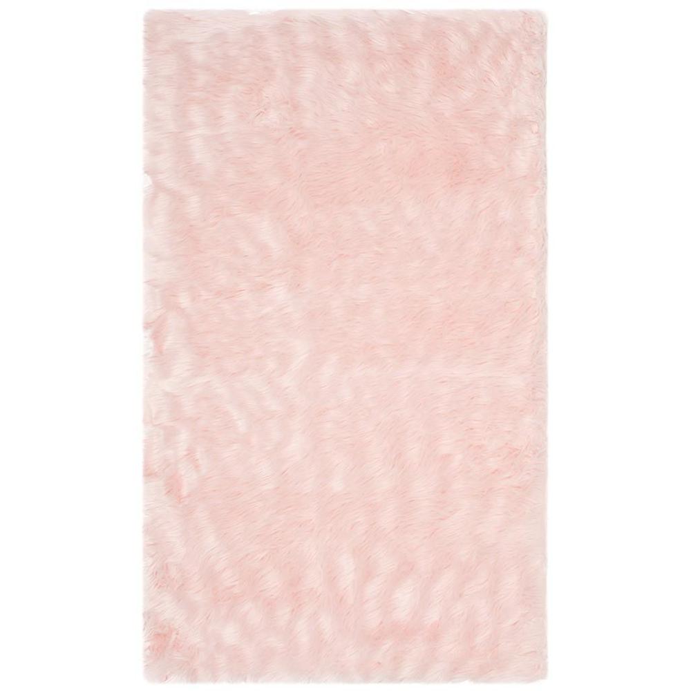 FAUX SHEEP SKIN, PINK, 3' X 5', Area Rug, FSS235G-3. Picture 1