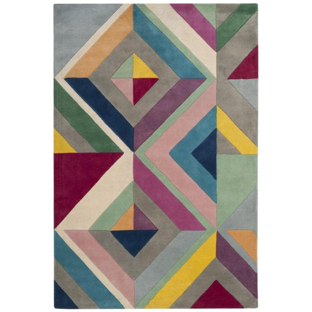 FIFTH AVENUE, GREY / MULTI, 4' X 6', Area Rug. Picture 1