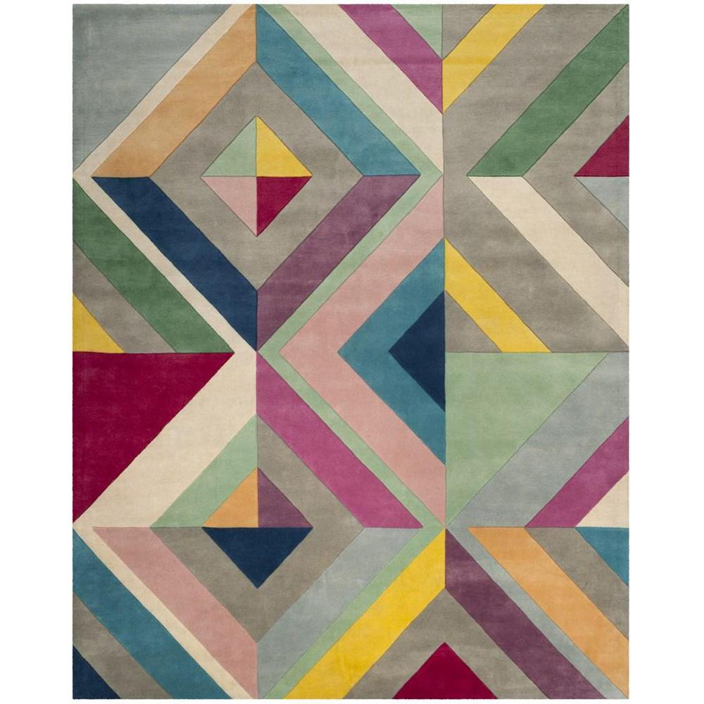 FIFTH AVENUE, GREY / MULTI, 8' X 10', Area Rug. Picture 1
