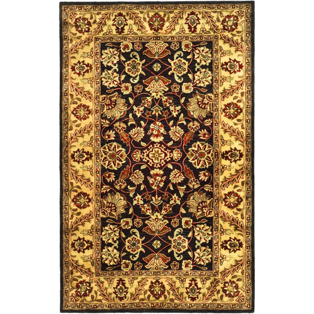 GOLDEN JAIPUR, BLACK / GOLD, 5'-0" X 8'-0", Area Rug. Picture 1