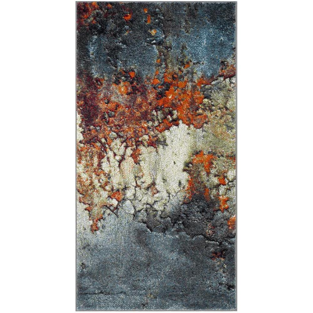 GLACIER, BLUE / MULTI, 2'-7" X 5', Area Rug, GLA125B-3. Picture 1