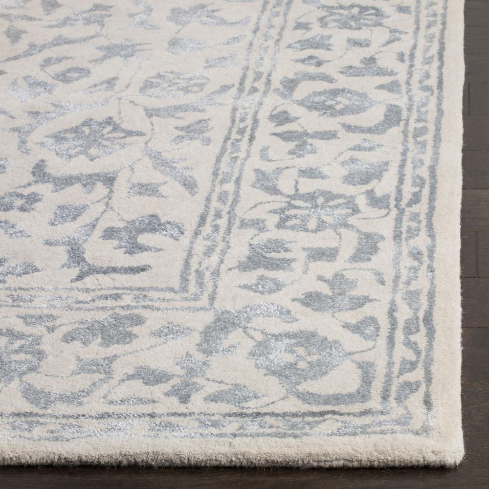 GLAMOUR, SILVER / IVORY, 5' X 8', Area Rug, GLM515A-5. Picture 2