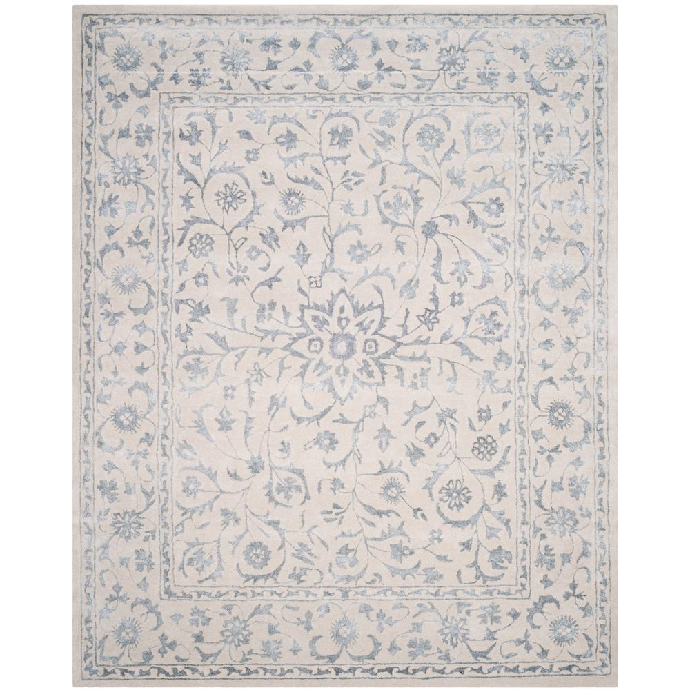 GLAMOUR, SILVER / IVORY, 8' X 10', Area Rug, GLM515A-8. Picture 1