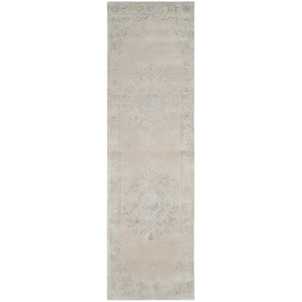 GLAMOUR, LIGHT GREY, 2'-3" X 8', Area Rug. Picture 1