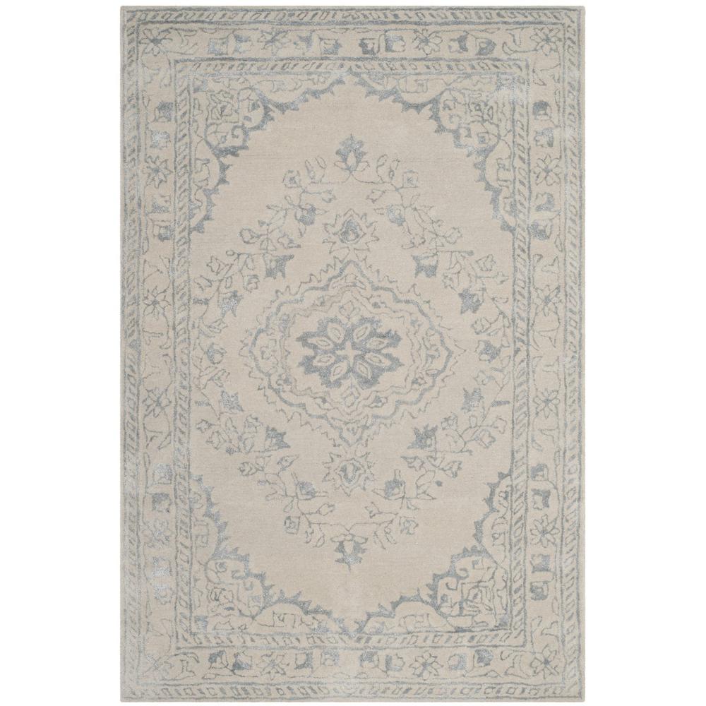 GLAMOUR, LIGHT GREY, 4' X 6', Area Rug. Picture 1