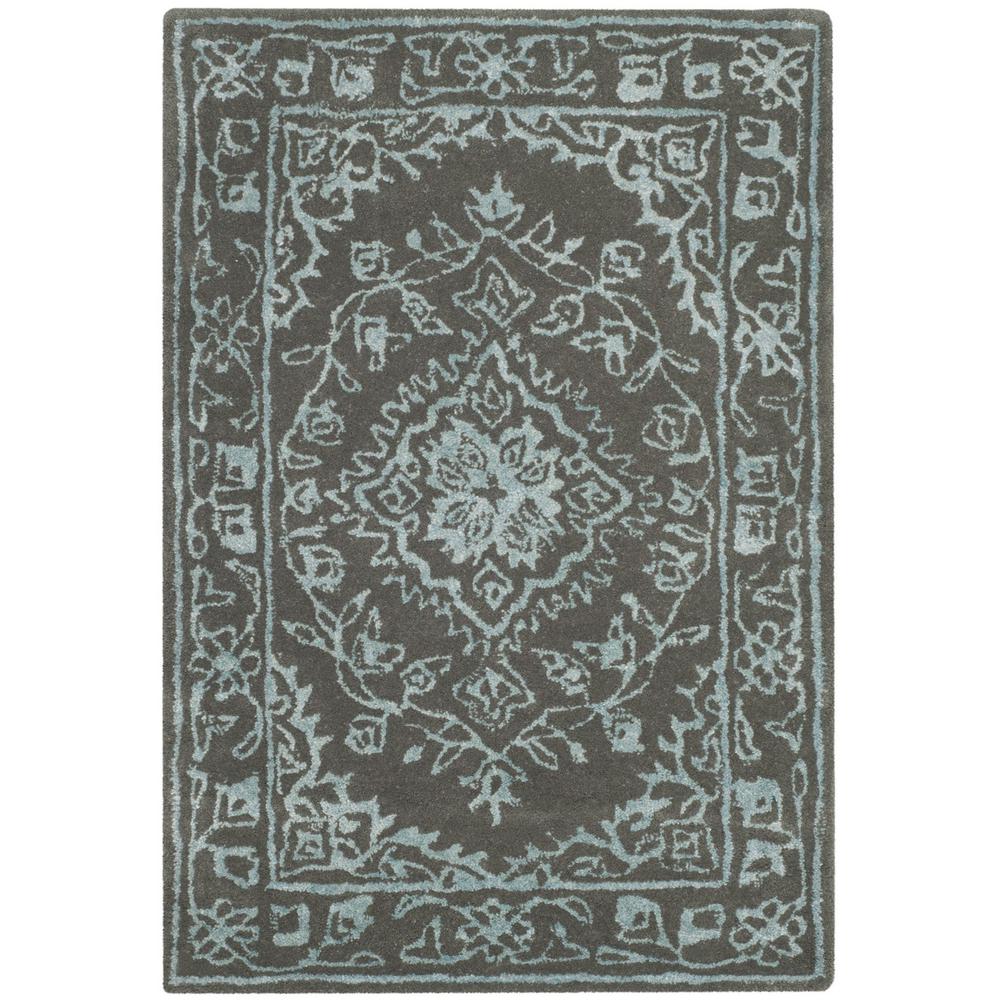 GLAMOUR, DARK GREY, 2' X 3', Area Rug. Picture 1